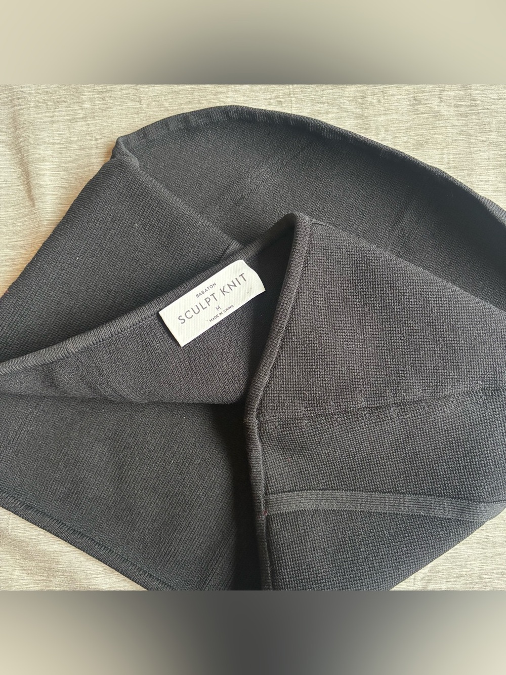 Babaton Sculpt Knit Black Mini Tube Top Medium - Picture 5 of 6